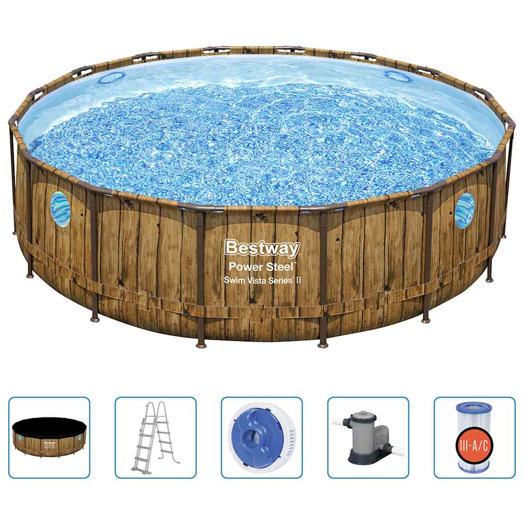 Power Steel Swimmingpool-Set 488x122 cm