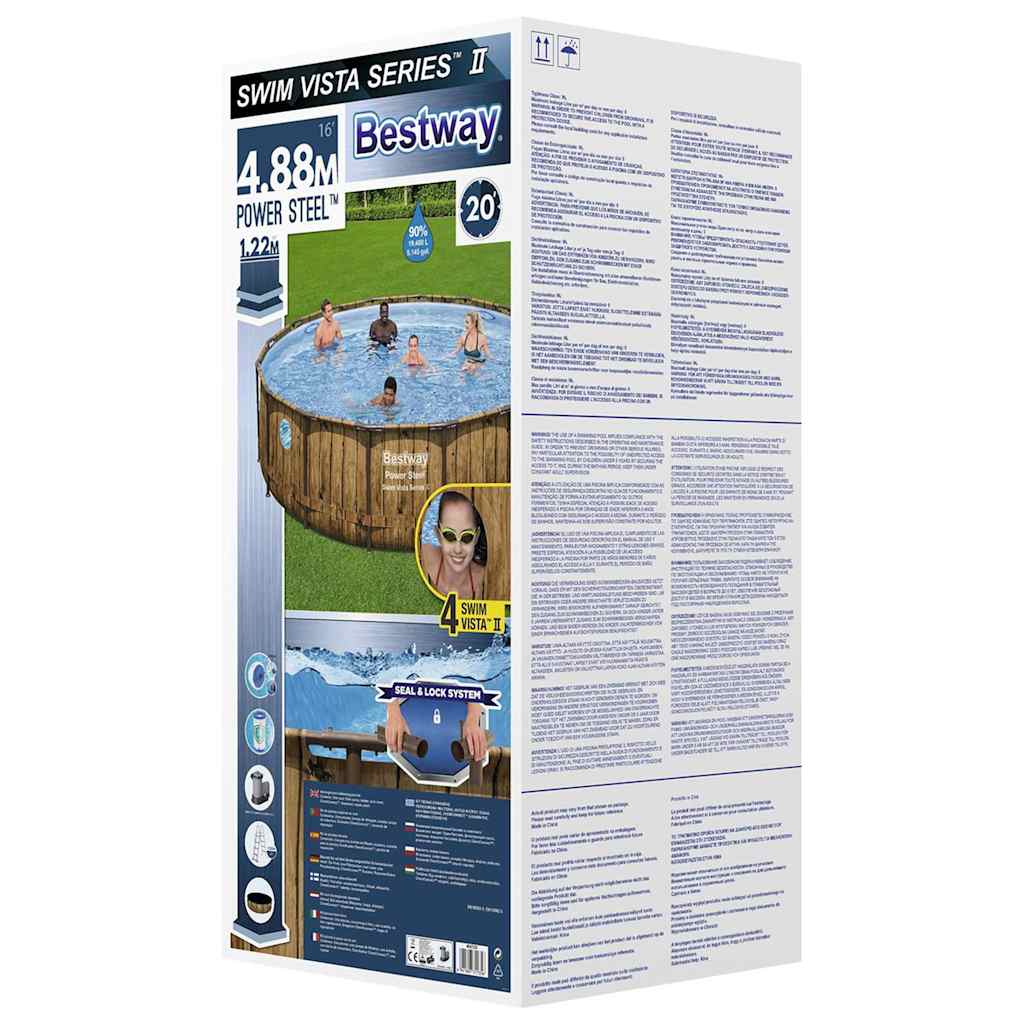 Power Steel Swimmingpool-Set 488x122 cm