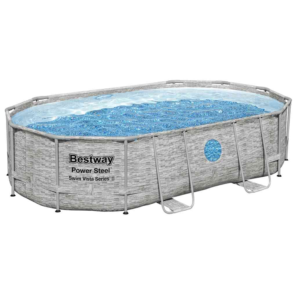 Power Steel Pool-Set 488x305x107 cm