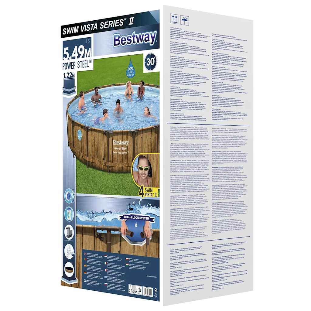 Power Steel Swimmingpool-Set 549x122 cm