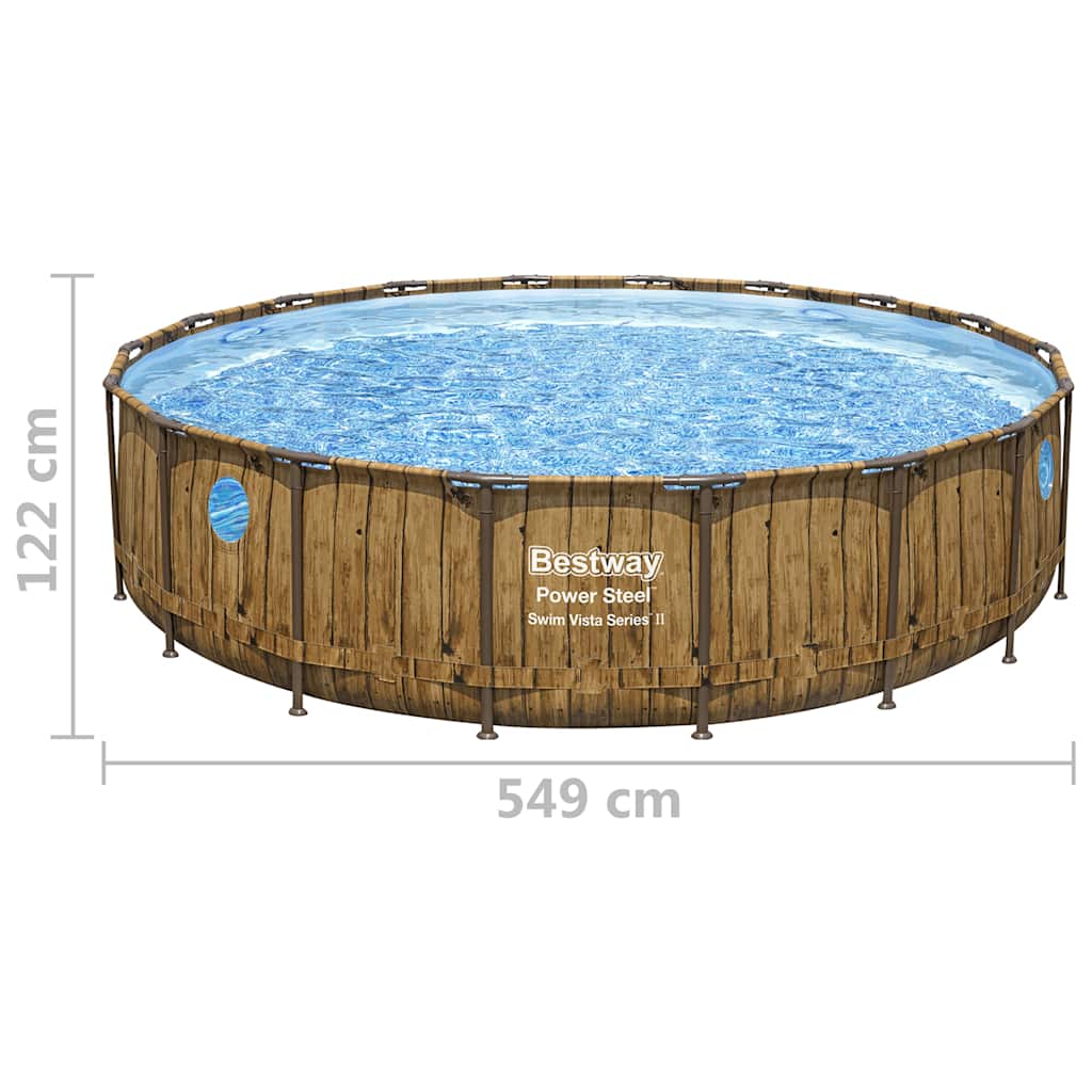 Power Steel Swimmingpool-Set 549x122 cm