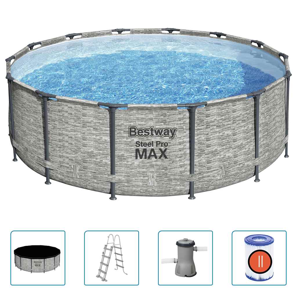 Power Steel Swimming Pool 427x122 cm