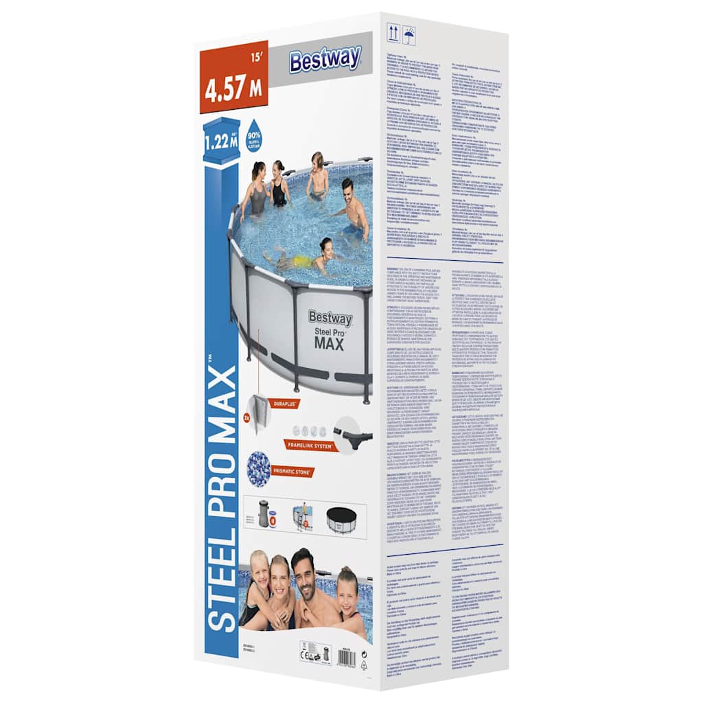 Steel Pro MAX Swimmingpool-Set Rund 457x122 cm