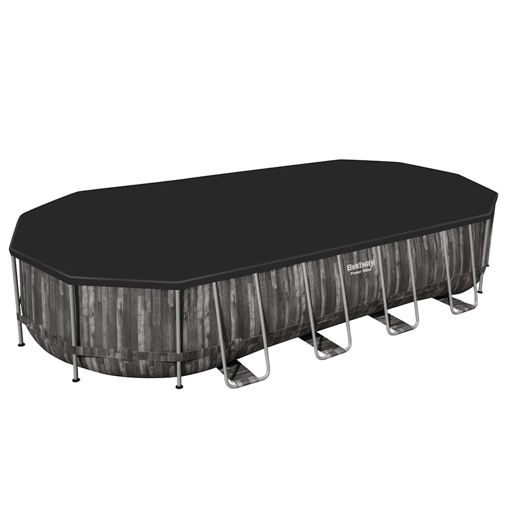 Swimmingpool-Set Oval 7,32x3,66x1,22 m