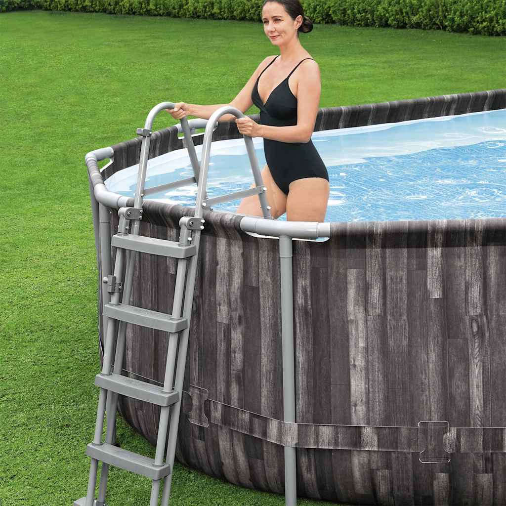Swimmingpool-Set Oval 7,32x3,66x1,22 m