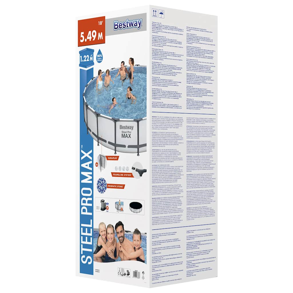 Steel Pro MAX Stahlrahmen-Pool-Set 549x122 cm