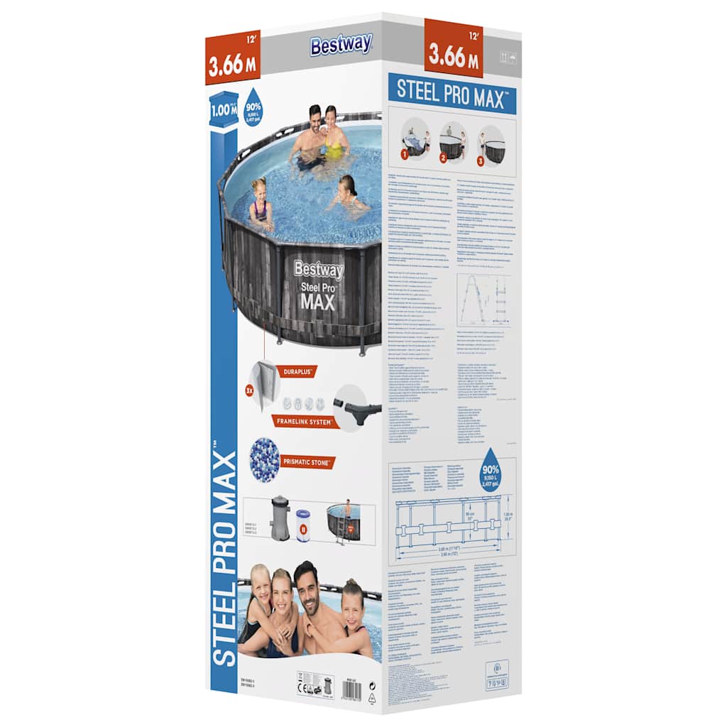 Steel Pro MAX Pool-Set 366x100 cm