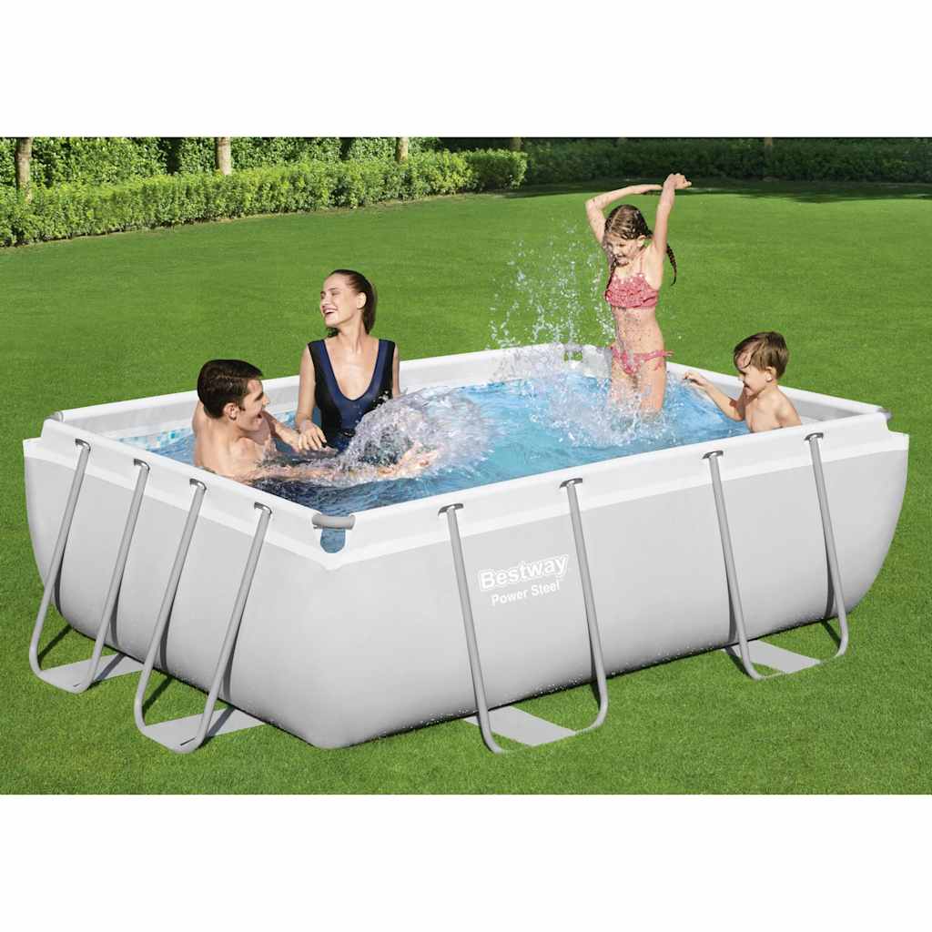 Power Steel Swimmingpool-Set Rechteckig 282x196x84 cm