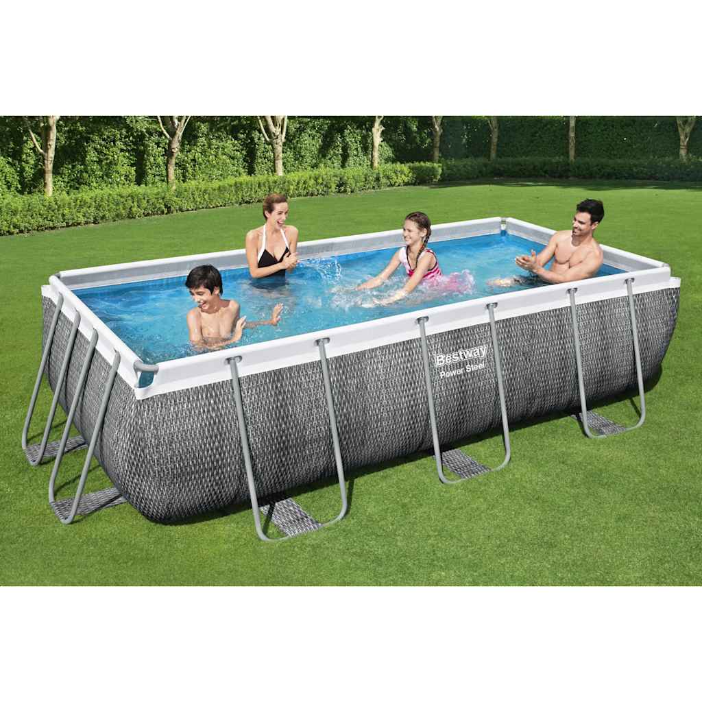 Power Stahlrahmen-Pool Set 404x201x100 cm