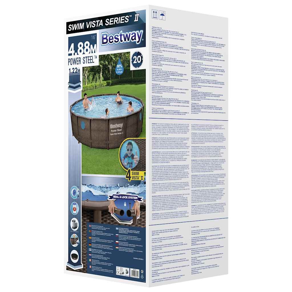Power Steel Swimmingpool-Set 488x122 cm