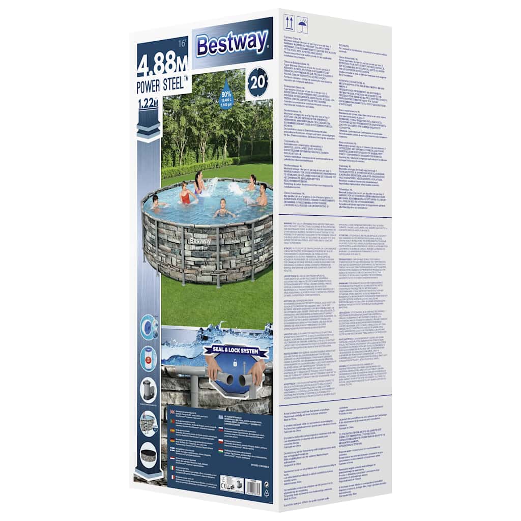 Power Steel Swimmingpool-Set 488x122 cm