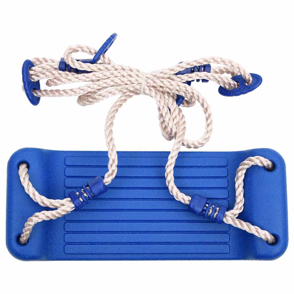 Schaukelsitz mit Strickleiter Blau Polyethylen