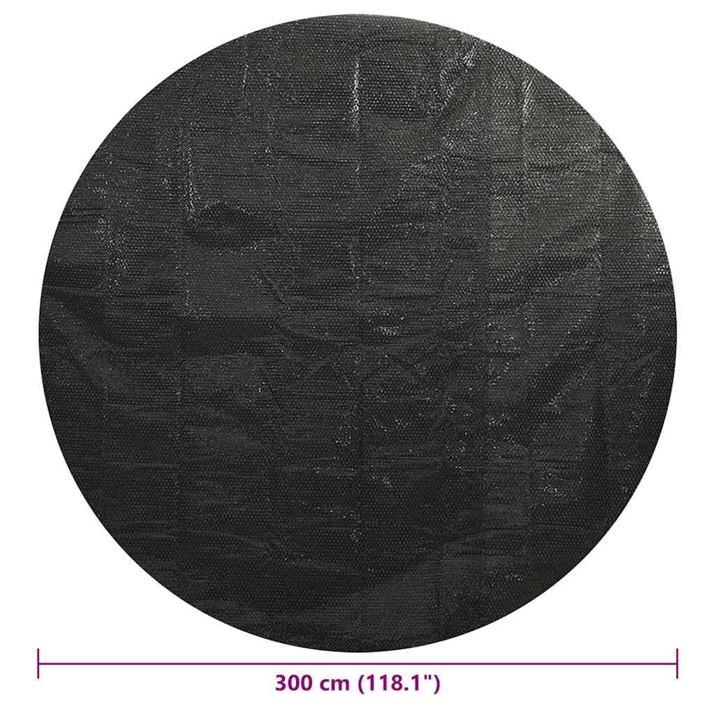 Poolabdeckung Schwarz 300 cm PE