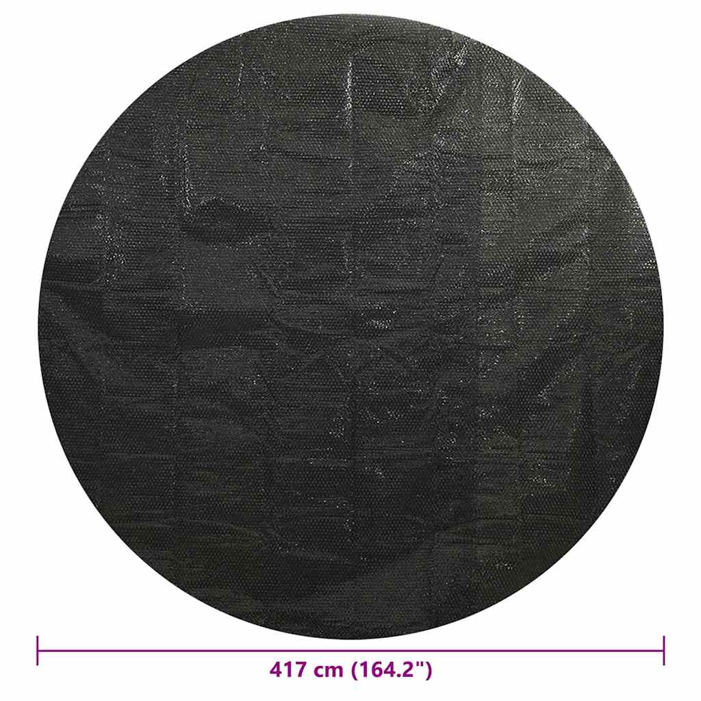 Poolabdeckung Schwarz 417 cm PE