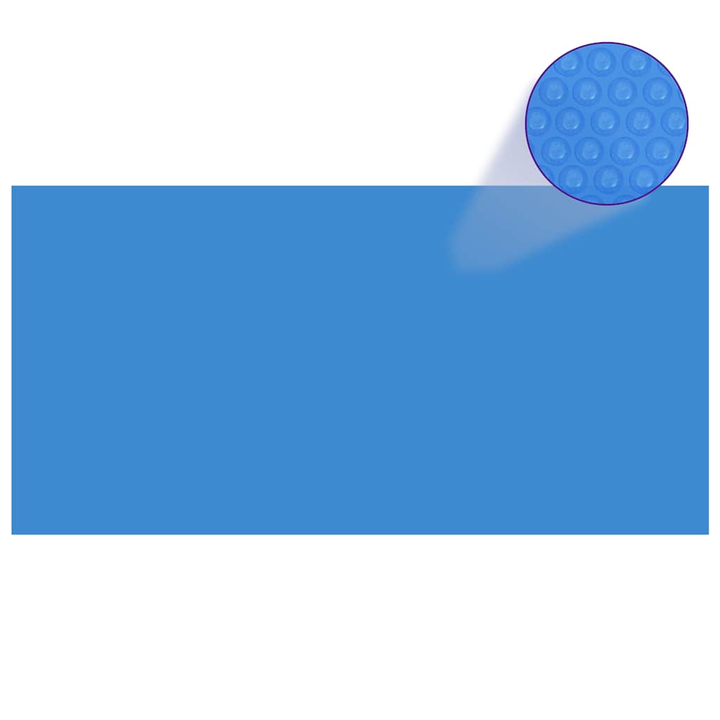 Rechteckige Poolabdeckung 1200x600 cm PE Blau