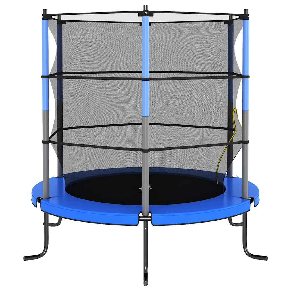 Trampolin mit Sicherheitsnetz Rund 140x160 cm Blau