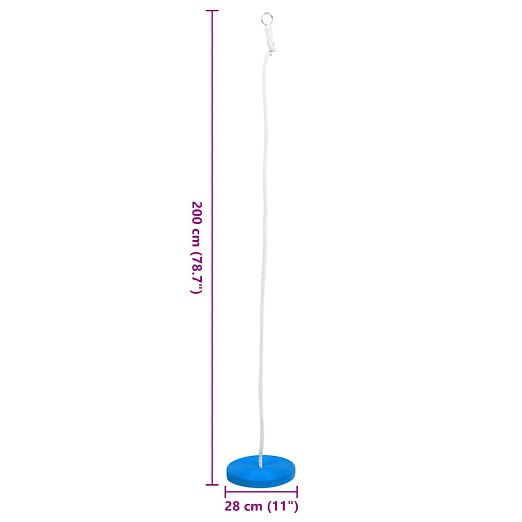 Tellerschaukel 200 cm Blau