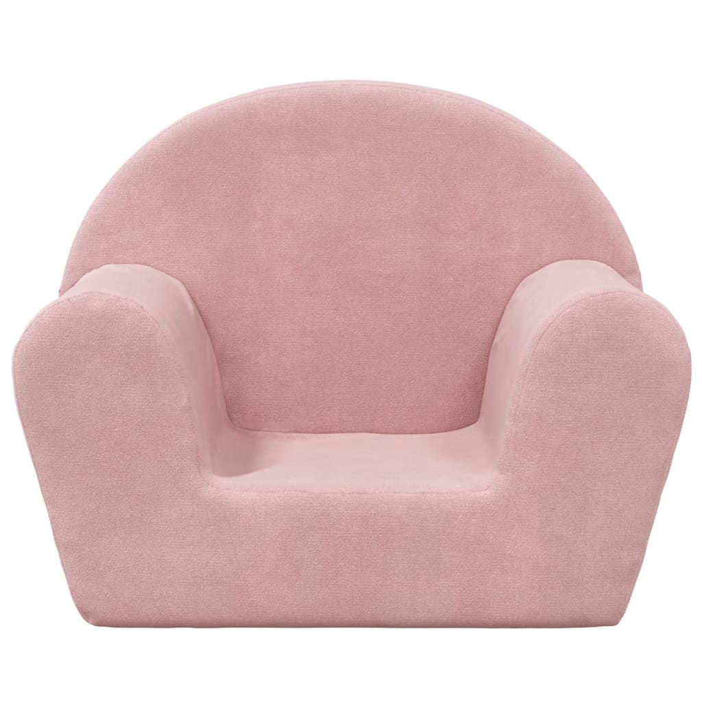 Kindersofa Rosa Weicher Plüsch