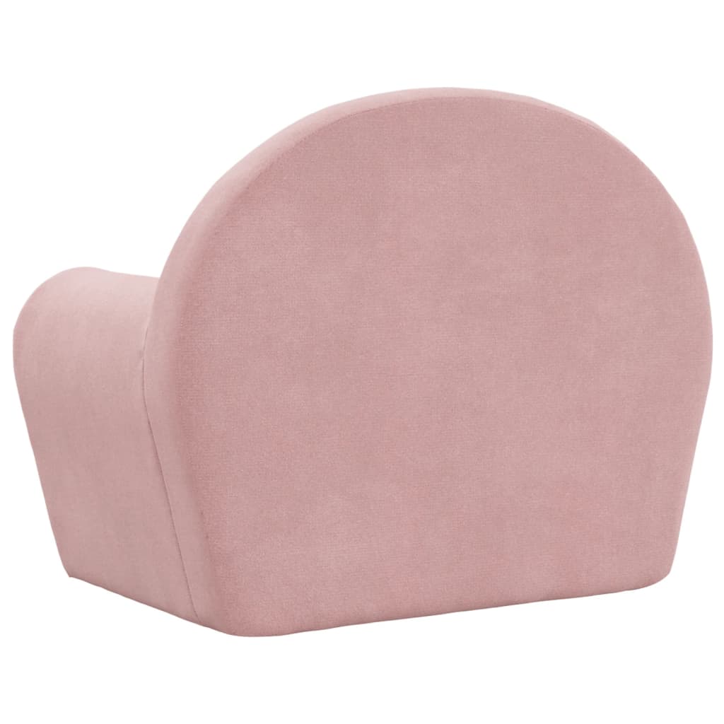 Kindersofa Rosa Weicher Plüsch