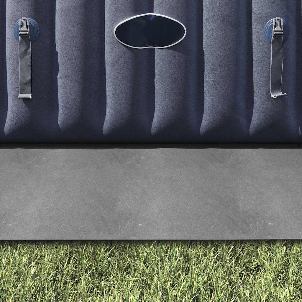 Bodenfolie für Pools Hellgrau 396 x 396 cm Polyester-Geotextil