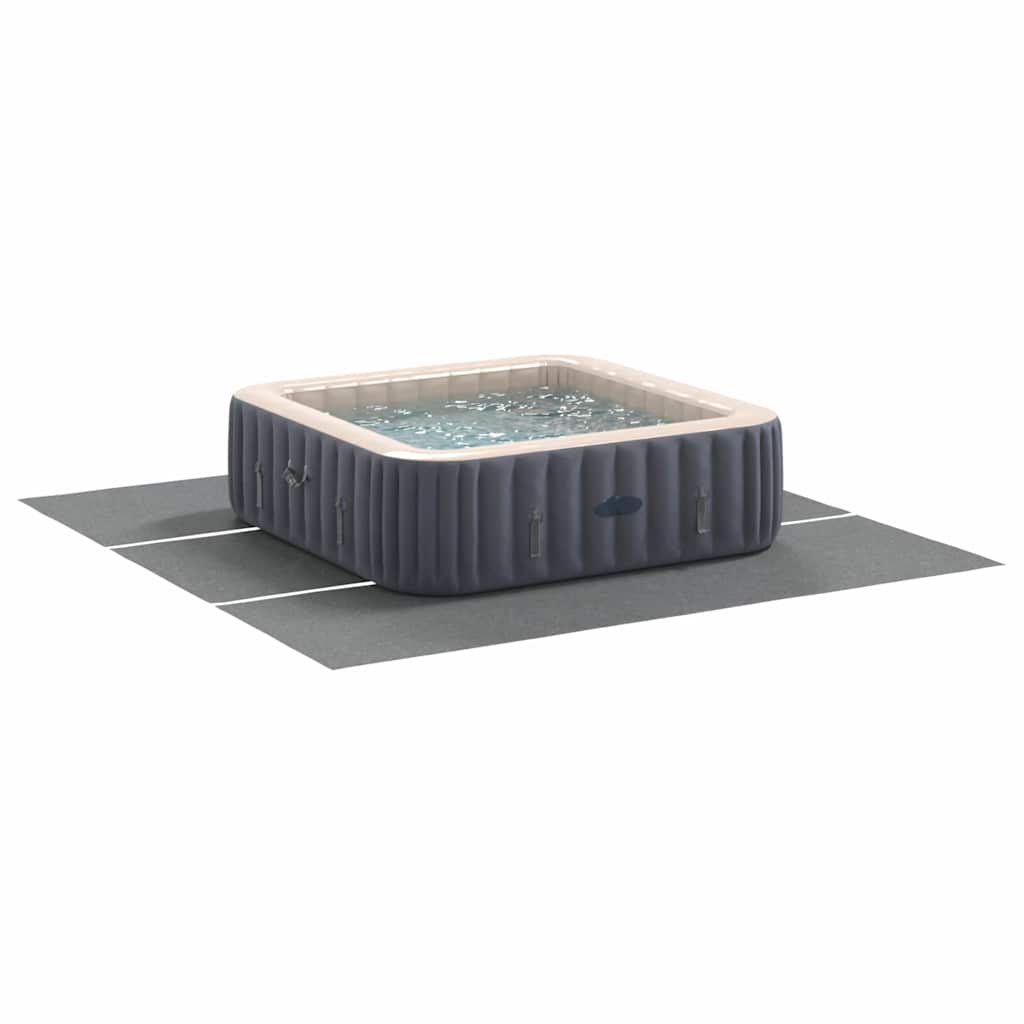 Bodenfolie für Pools Hellgrau 396 x 396 cm Polyester-Geotextil