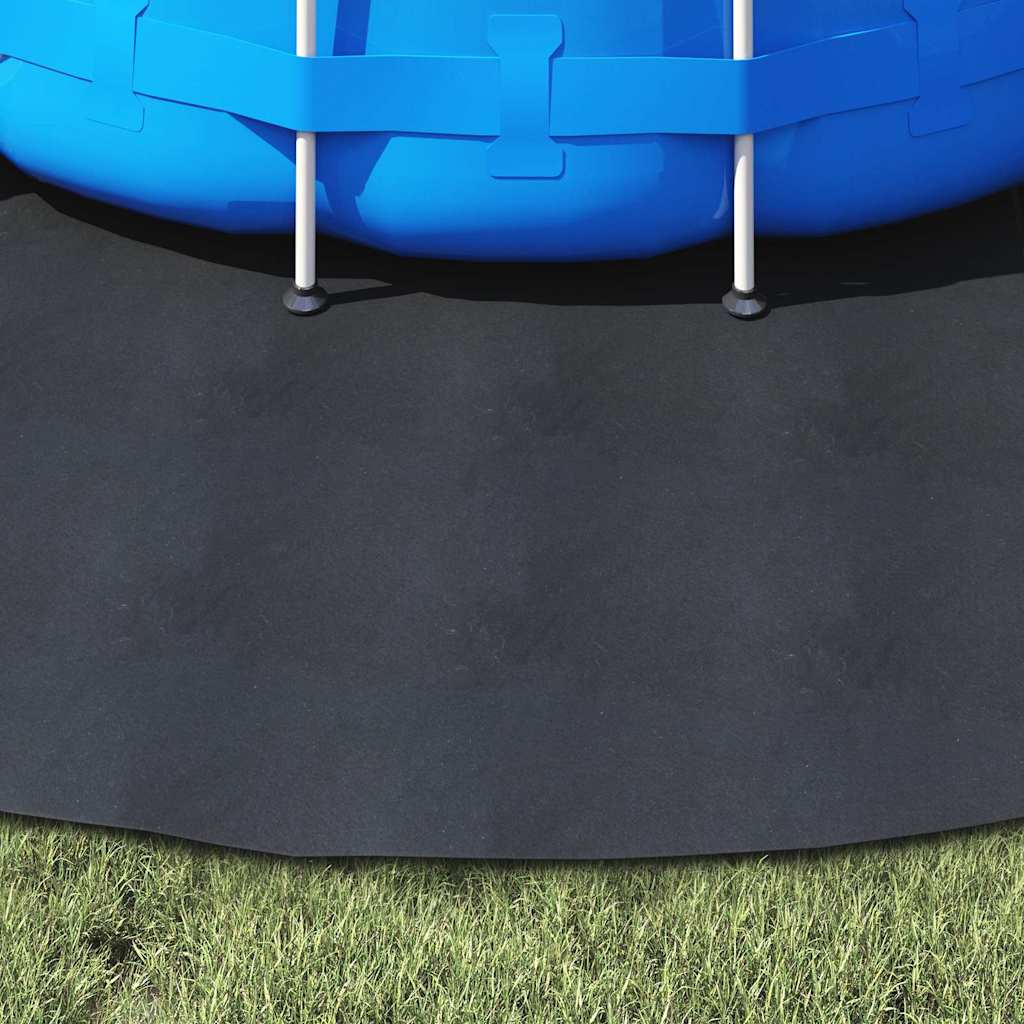 Bodenfolie für Pools Schwarz Ø 306 cm Polyester-Geotextil