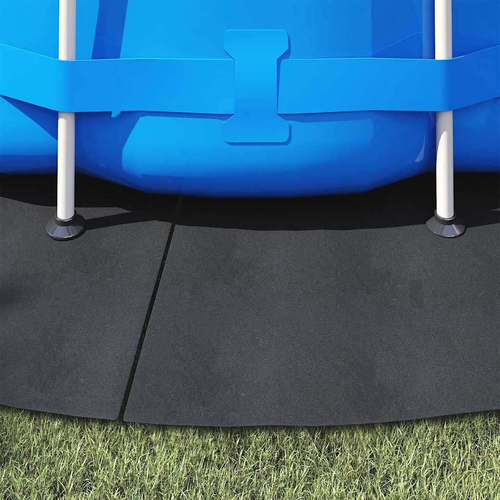 Bodenfolie für Pools Schwarz Ø 428 cm Polyester-Geotextil