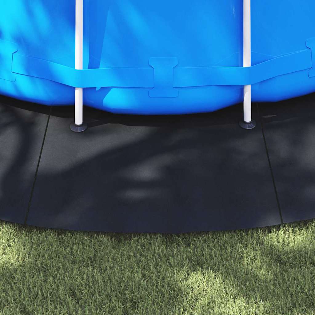 Bodenfolie für Pools Schwarz Ø 610 cm Polyester-Geotextil