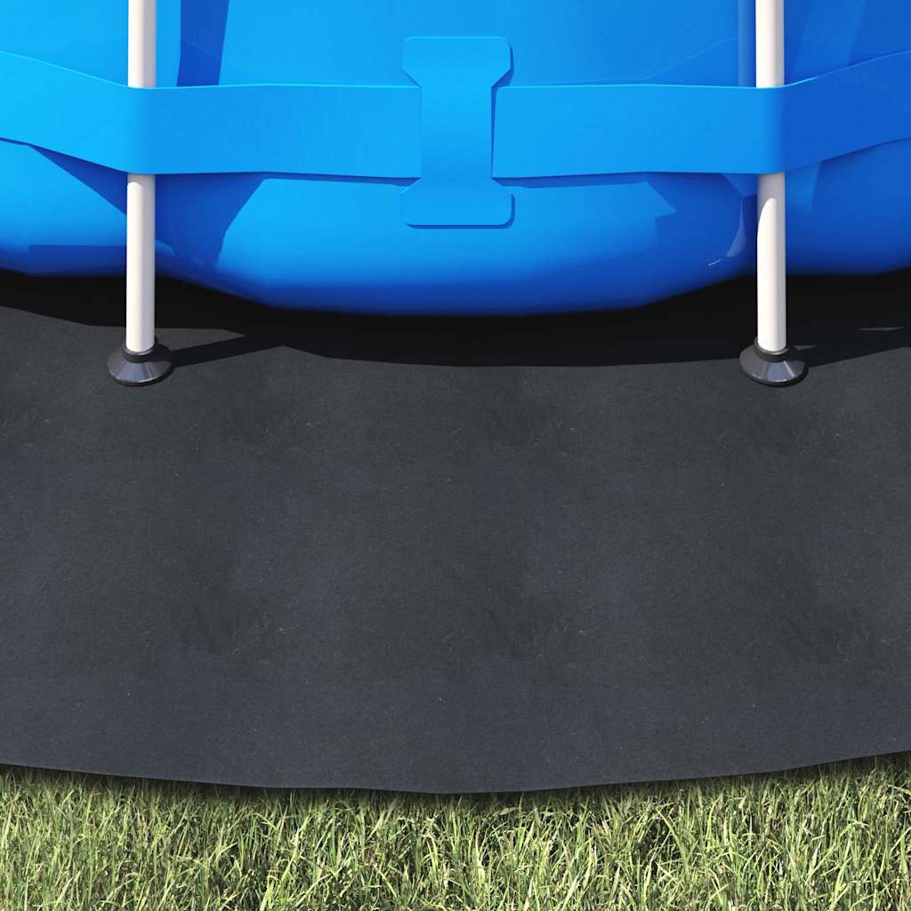 Bodenfolie für Pools Schwarz Ø 396 cm Polyester-Geotextil