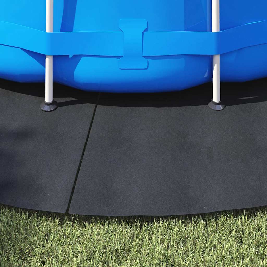 Bodenfolie für Pools Schwarz Ø 458 cm Polyester-Geotextil