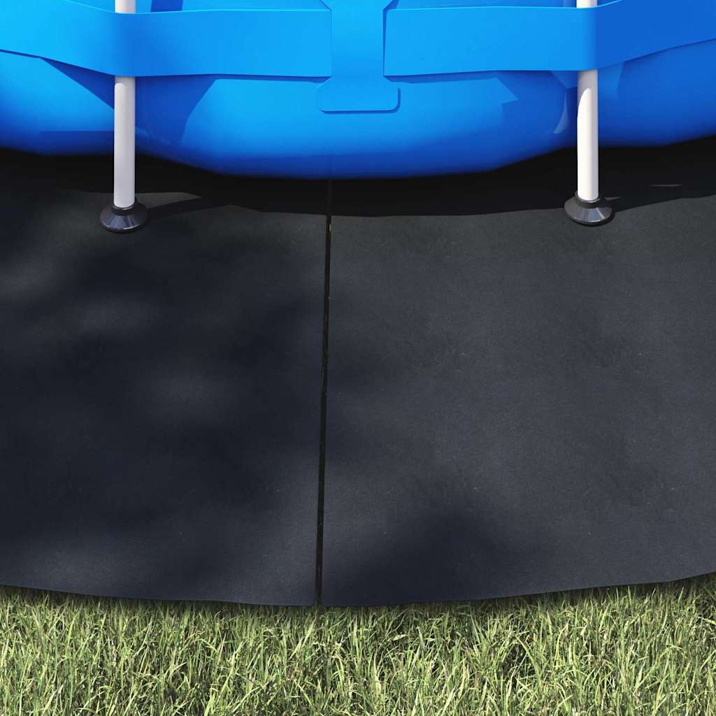 Bodenfolie für Pools Schwarz Ø 500 cm Polyester-Geotextil