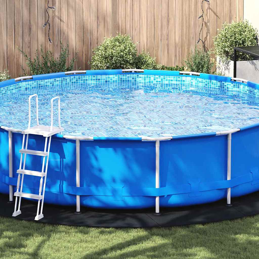 Bodenfolie für Pools Schwarz Ø 550 cm Polyester-Geotextil