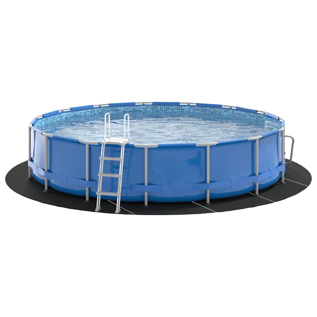 Bodenfolie für Pools Schwarz Ø 550 cm Polyester-Geotextil