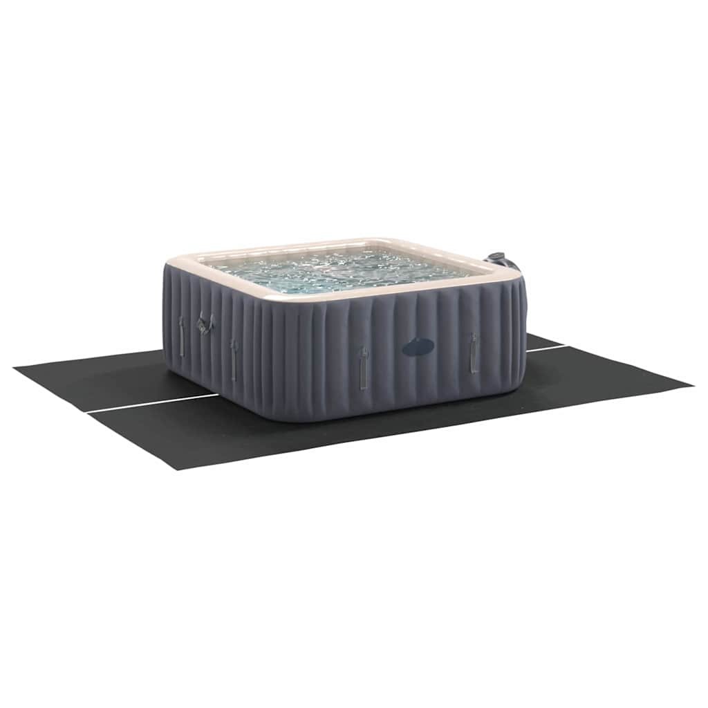 Bodenfolie für Pools Schwarz 300 x 220 cm Polyester-Geotextil