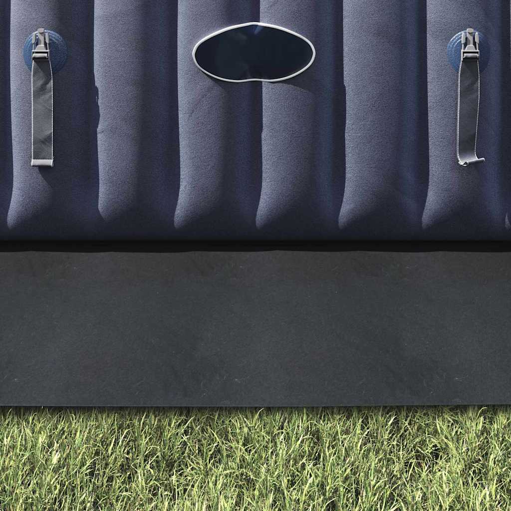 Bodenfolie für Pools Schwarz 396 x 396 cm Polyester-Geotextil