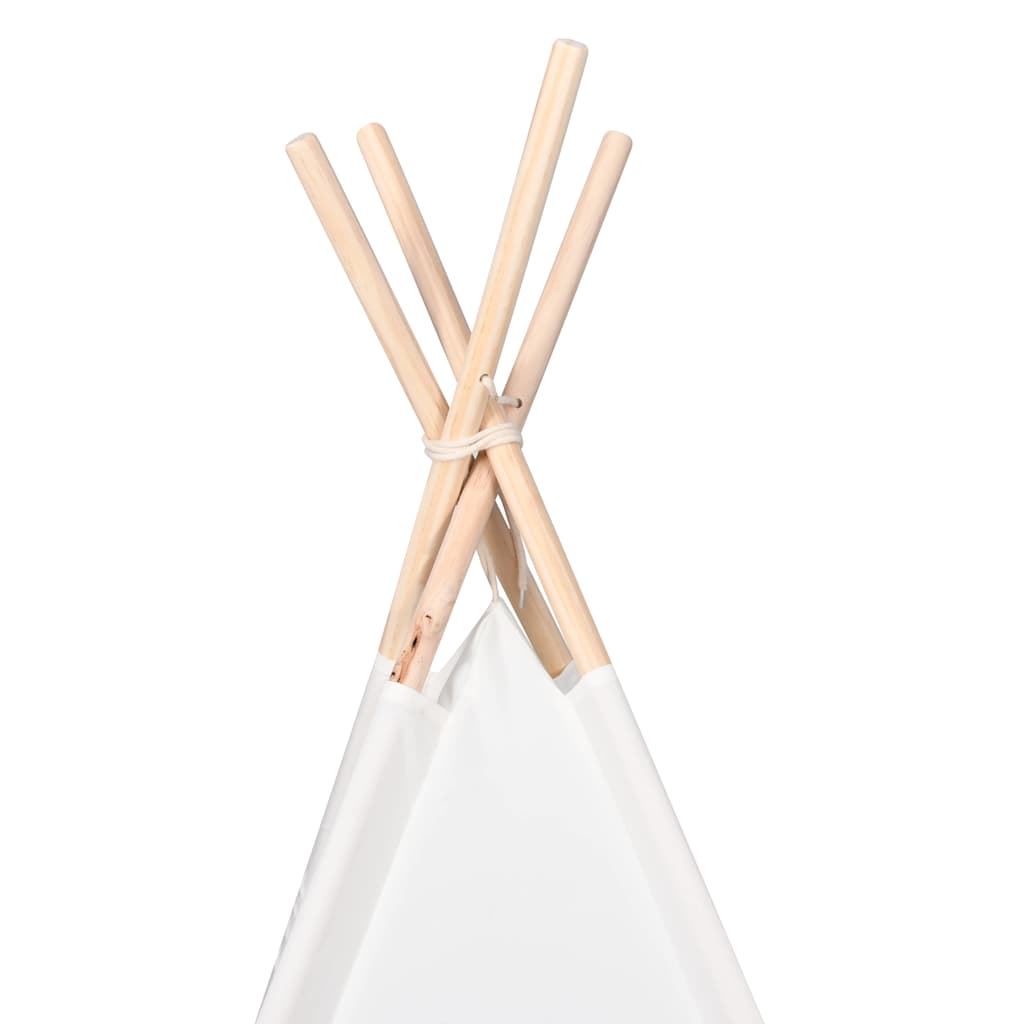 Teepee Zelt Grau Mintgrün Mittel Baumwolle & Plastik