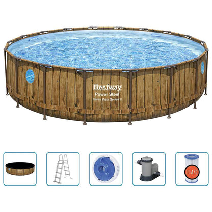 Power Steel Swimmingpool-Set 549x122 cm