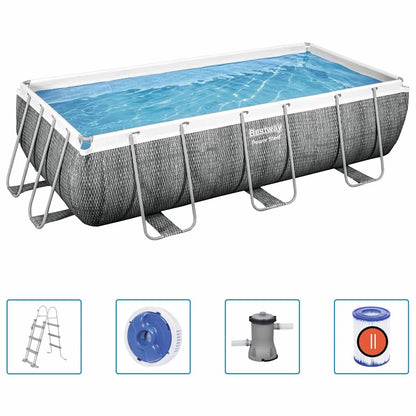 Power Stahlrahmen-Pool Set 404x201x100 cm