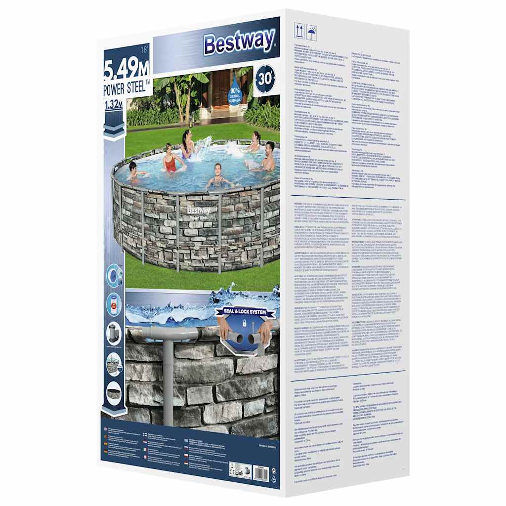Power Steel Swimming Pool 549x132 cm
