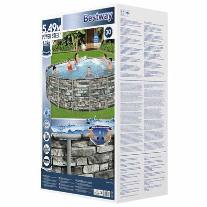 Power Steel Swimming Pool 549x132 cm