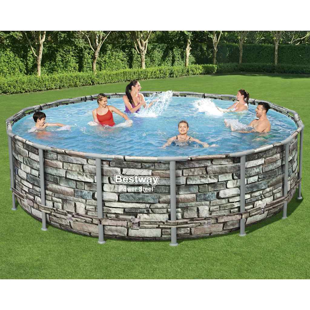 Power Steel Swimmingpool-Set 488x122 cm
