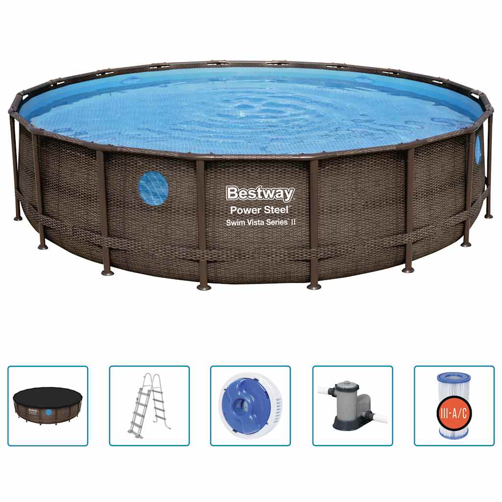 Power Steel Swimmingpool-Set 549x122 cm