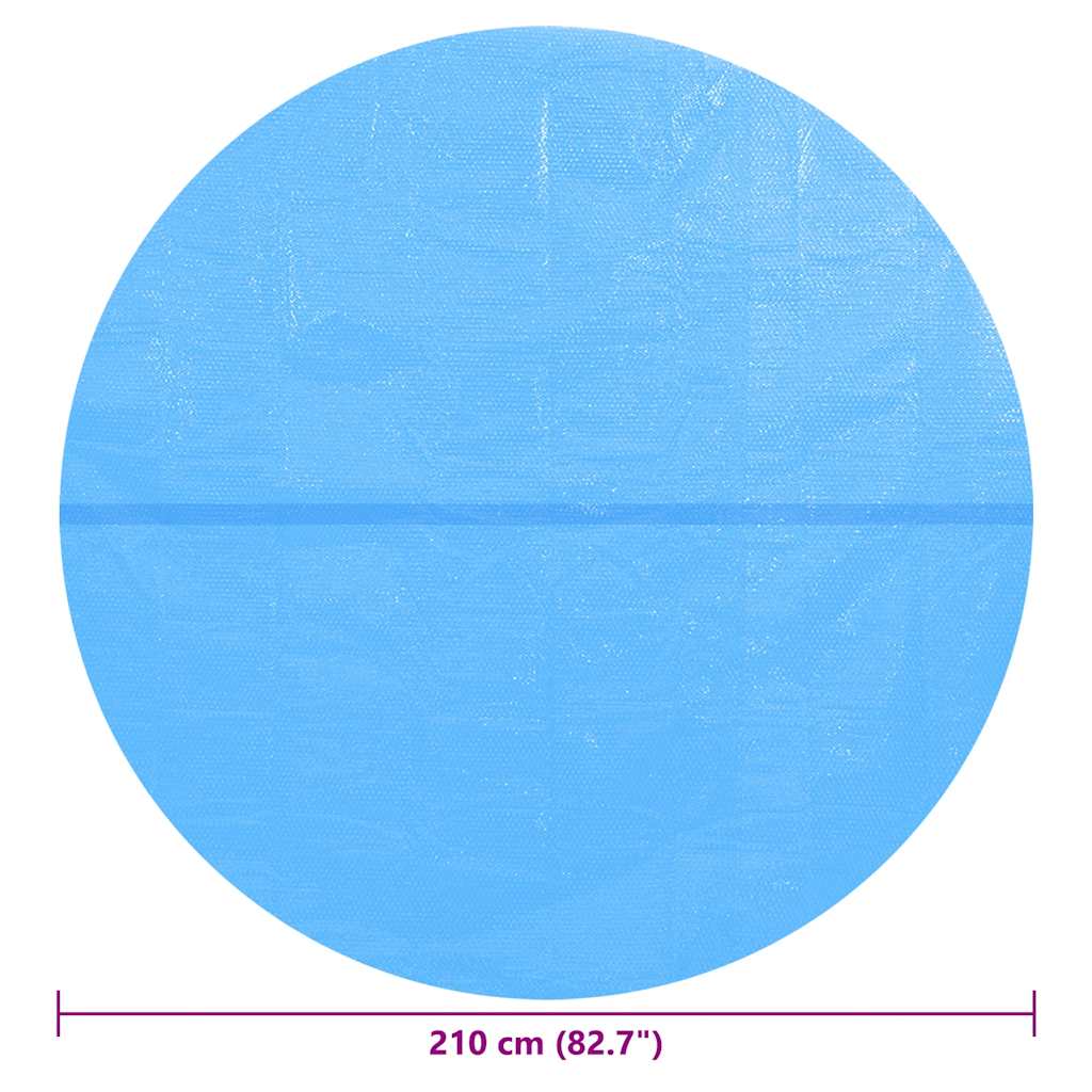 Poolabdeckung Blau 210 cm PE