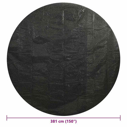 Poolabdeckung Schwarz 381 cm PE