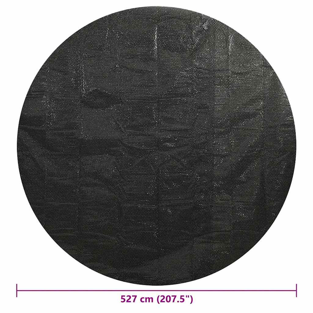 Poolabdeckung Schwarz 527 cm PE