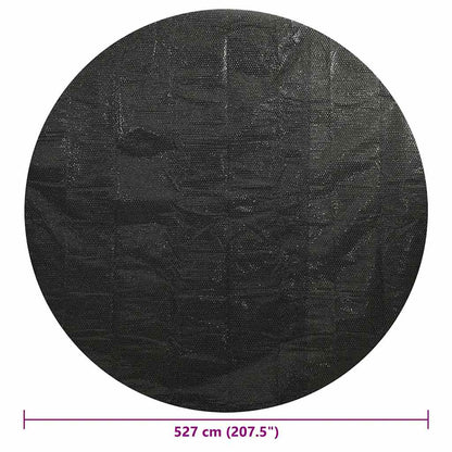 Poolabdeckung Schwarz 527 cm PE