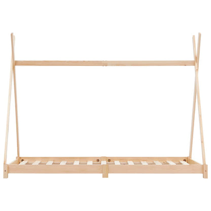 Kinder-Bettgestell Massivholz Kiefer 80 x 160 cm