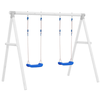 Schaukelsitze mit Seilen 2 Stk. Blau 38x16 cm Polyethene