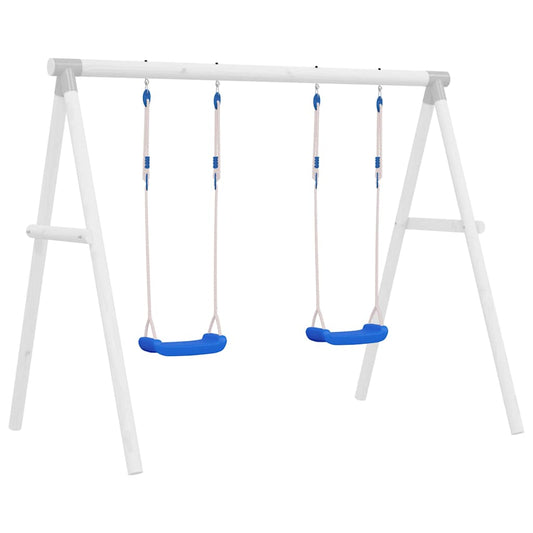 Schaukelsitze mit Seilen 2 Stk. Blau 38x16 cm Polyethene