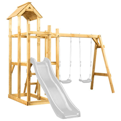 Spielturm 285x120x226,5 cm Kiefernholz Imprägniert